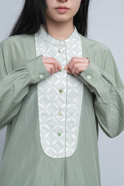 HEART BLOUSE LONG FLOWER