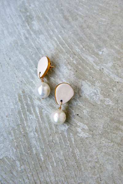 SONIA BOYAJIAN _ Cynthia Pearl Drop Earrings