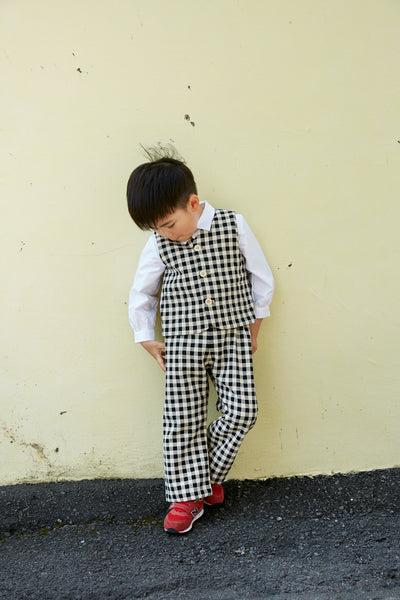 <transcy>KID’s VEST - GINGHAM</transcy>