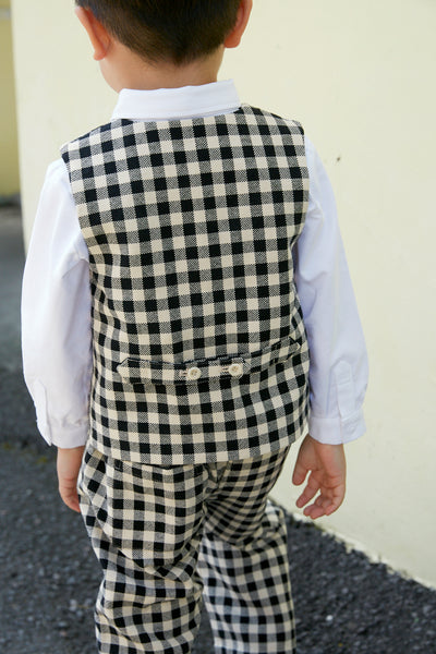 <transcy>KID’s VEST - GINGHAM</transcy>