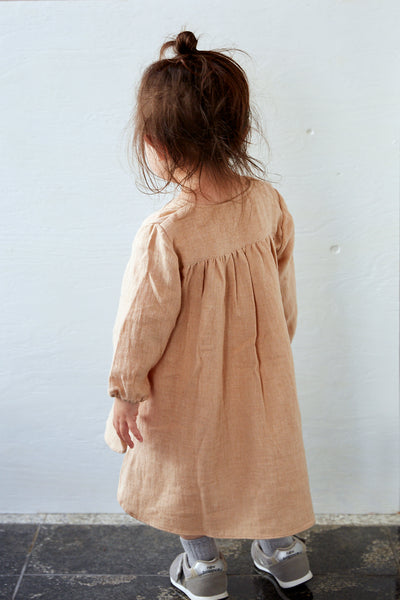 <transcy>Heart Blouse Long Baby -Sally Fox Cotton</transcy>