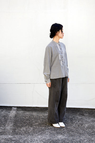 Heart Blouse Bicoal / Bamboo Charcoal Dye