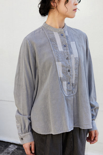 Heart Blouse Bicoal / Bamboo Charcoal Dye