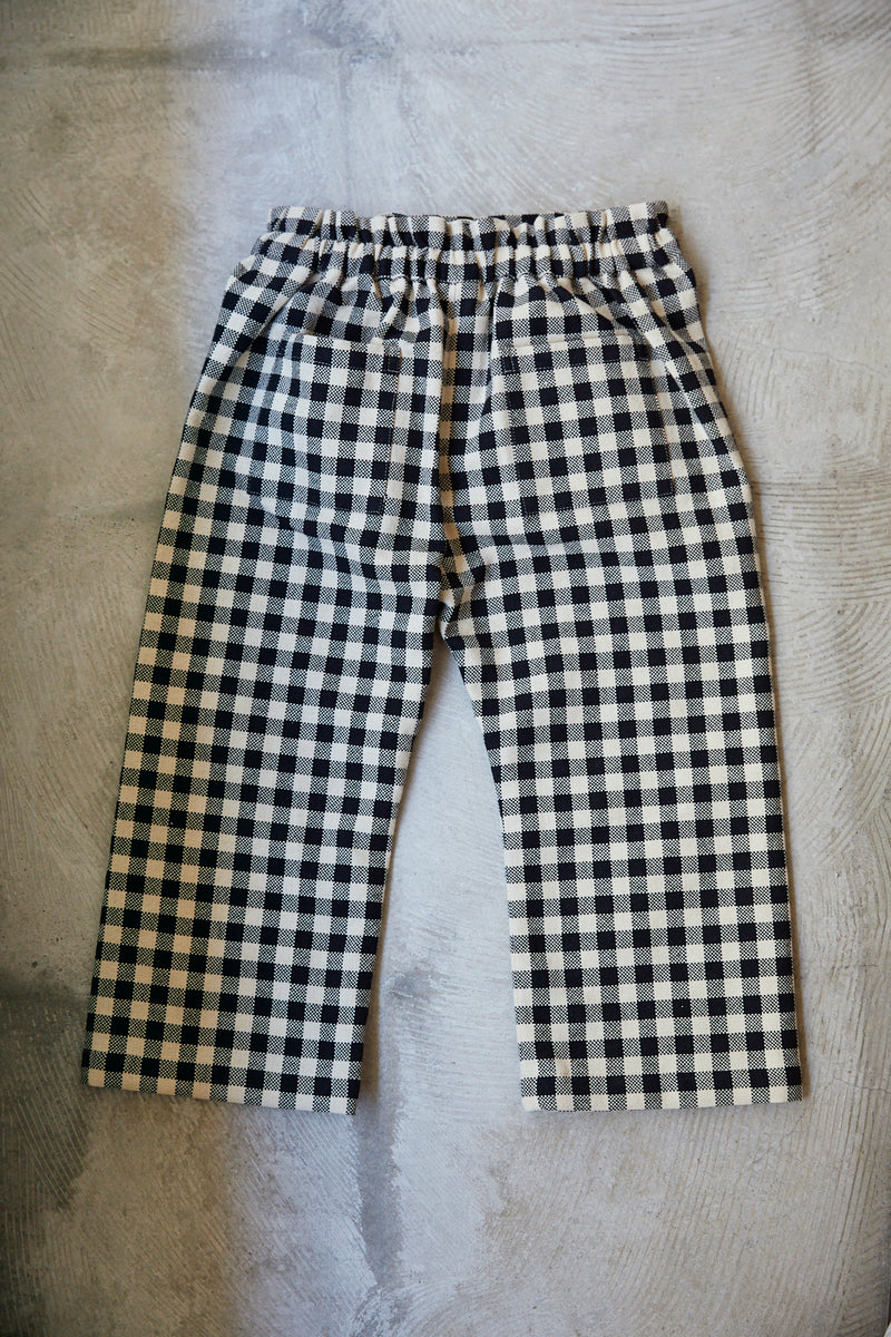 Eatable of Many Orders / KIDS SUSPENDER PANTS - GINGHAM