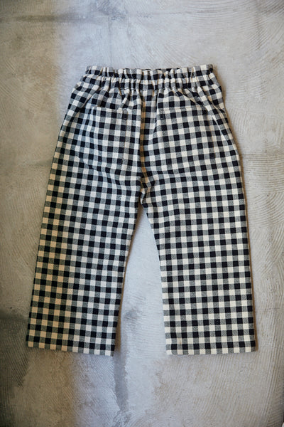 <transcy>KIDS SUSPENDER PANTS - GINGHAM</transcy>