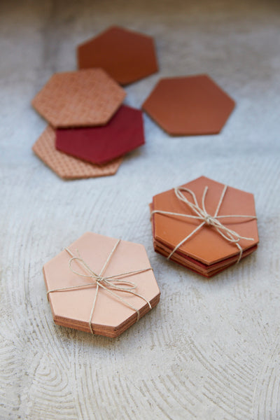 <transcy>Hexagon Coaster 5 pc Set</transcy>