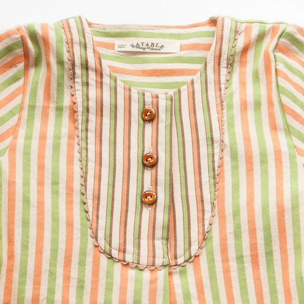<transcy>Heart Blouse Long Kids - Stripe</transcy>