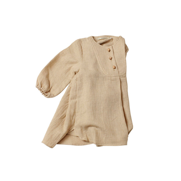 <transcy>Heart Blouse Long Baby -Sally Fox Cotton</transcy>