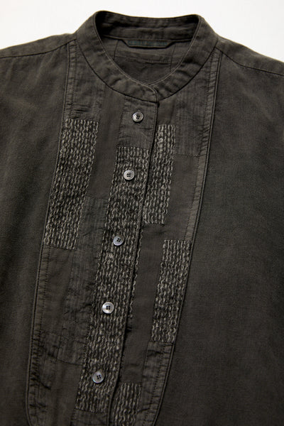 Heart Blouse Long Bicoal / Bamboo Charcoal Dye