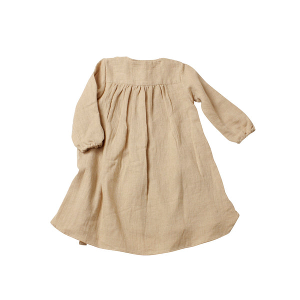 <transcy>Heart Blouse Long Baby -Sally Fox Cotton</transcy>