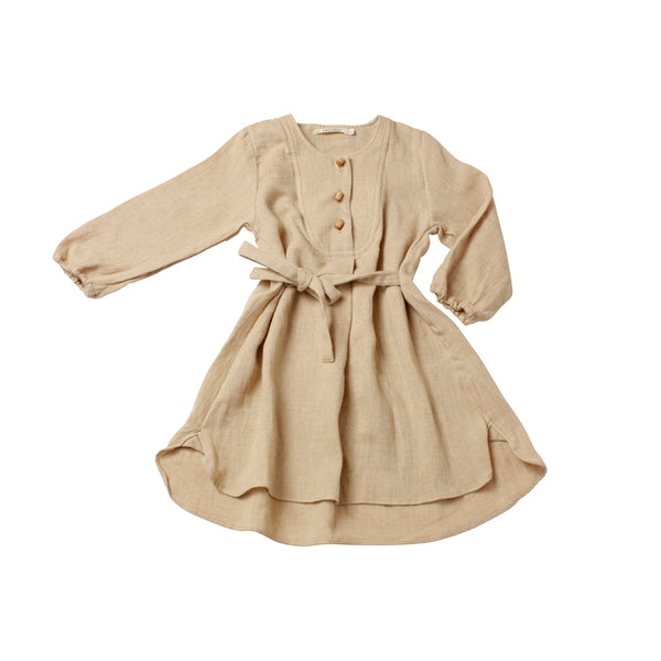 <transcy>Heart Blouse Long Baby -Sally Fox Cotton</transcy>