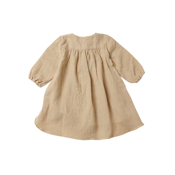 <transcy>Heart Blouse Long Baby -Sally Fox Cotton</transcy>