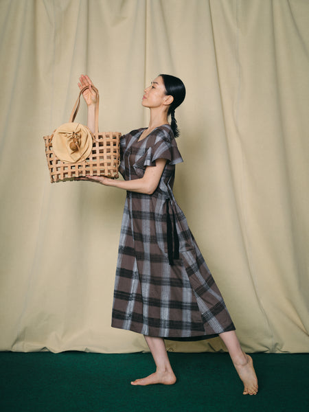 HEART CAPE DRESS - HAND PRINT