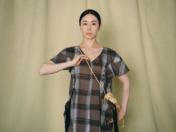 HEART CAPE DRESS - HAND PRINT