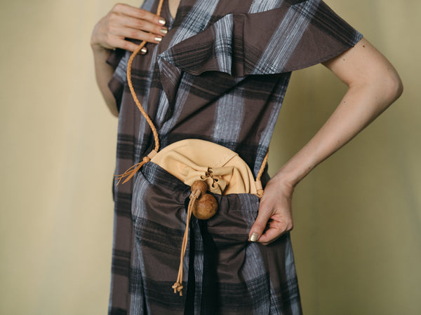 HEART CAPE DRESS - HAND PRINT