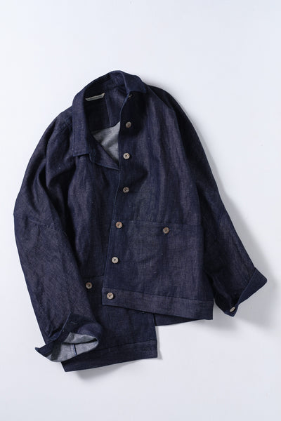 STERLIZATION POCKET JACKET - LINEN DENIM