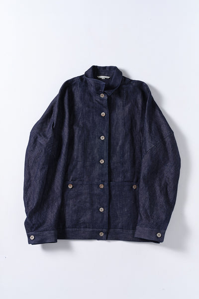 STERLIZATION POCKET JACKET - LINEN DENIM