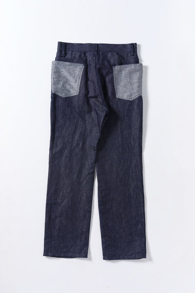 REMAKE PANTS - LINEN DENIM