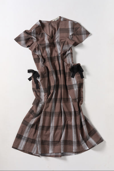 HEART CAPE DRESS - HAND PRINT