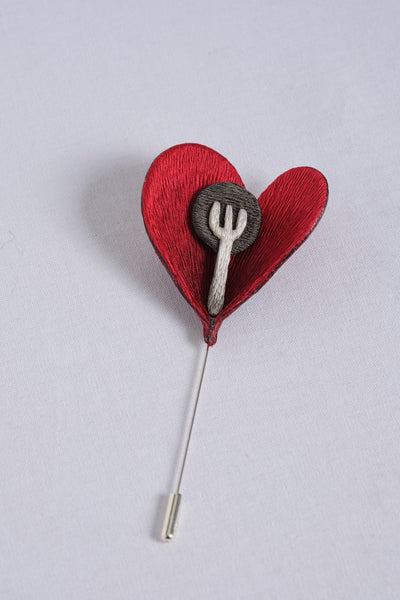 EATABLE LAPEL PIN & BROOCH