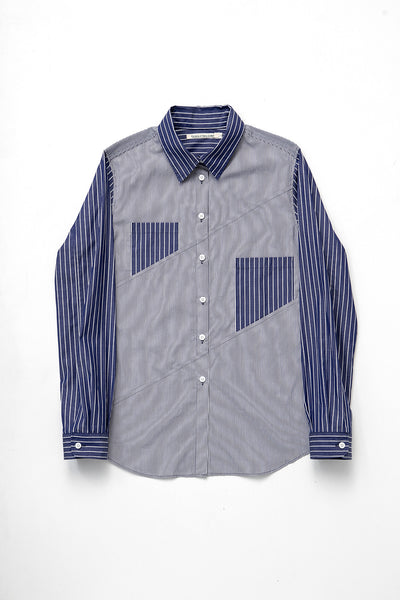 UP DOWN SHIRT STRIPE_LEFT BUTTON