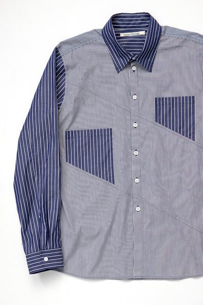 UP DOWN SHIRT STRIPE_RIGHT BUTTON