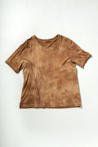 MARU NECK T EARTH DYE