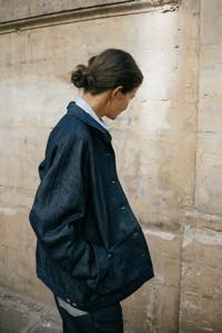 STERLIZATION POCKET JACKET - LINEN DENIM