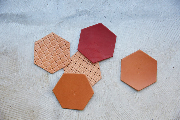 <transcy>Hexagon Coaster 5 pc Set</transcy>